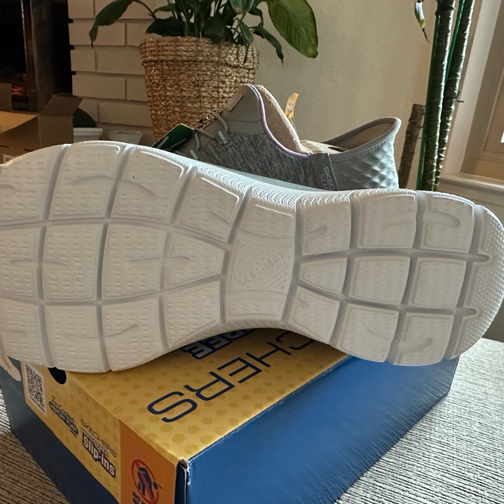 Skechers Slip-Ins Charcoal Sneakers - Picture 4 of 5